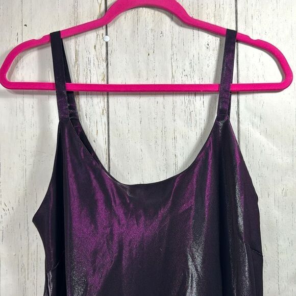Cabernet Deep Purple Satin Slip - Picture 5 of 10